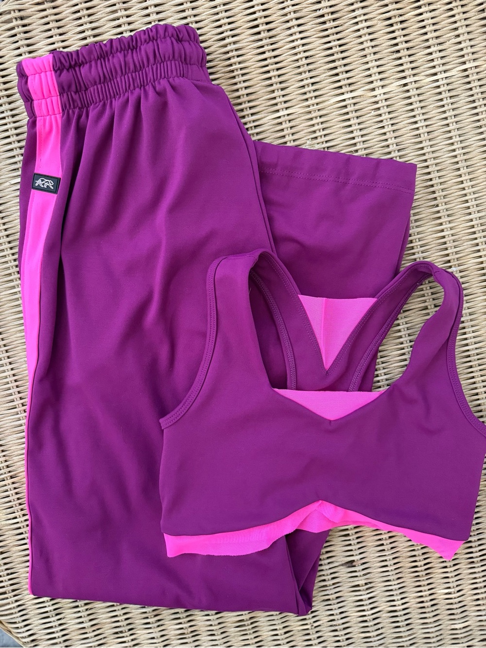 TIGER FRIDAY Bells Crop Dahlia and Joker Track Pants Set Size AXS